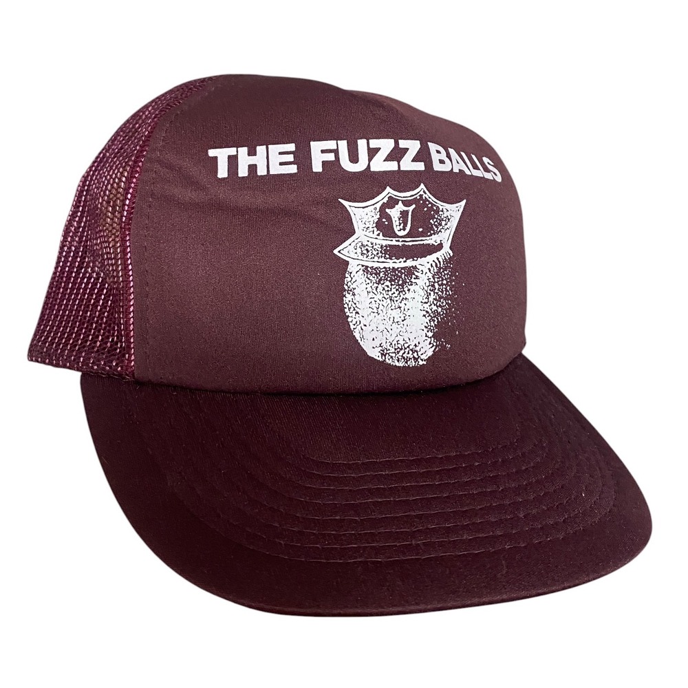 Vintage Fuzz Balls Police Trucker Hat